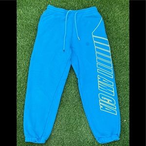 I AM GIA Taja sweat pants Teal Blue Yellow Size Medium